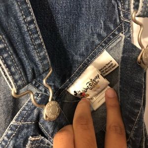 Disney Overalls with iron on sunflower patch